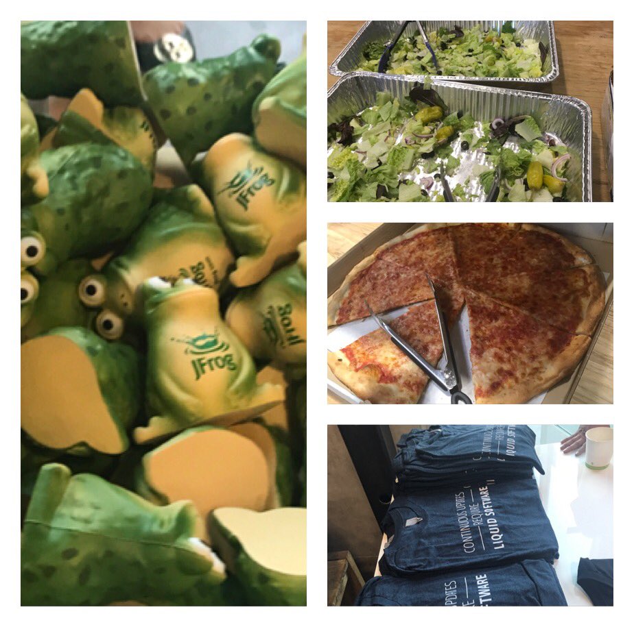 kowthajanaki's tweet photo. Awesome #Meetup by @jfrog Lots of #goodies #food too #container101 https://t.co/OgwgiHHzbq