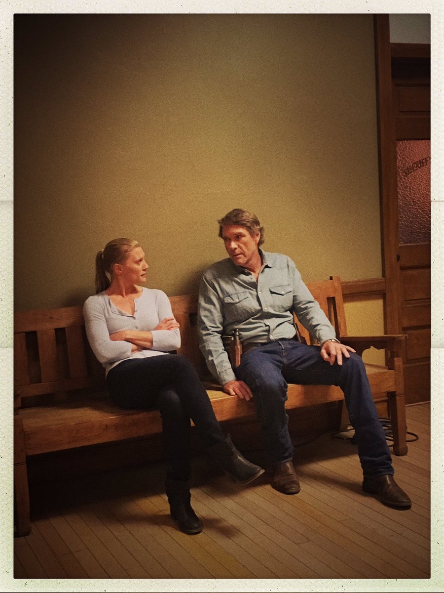 I adore these two. #longmireS6 #finalseason <a href="/netflix/">Netflix</a> #roberttaylor #Wic ❤️❤️❤️