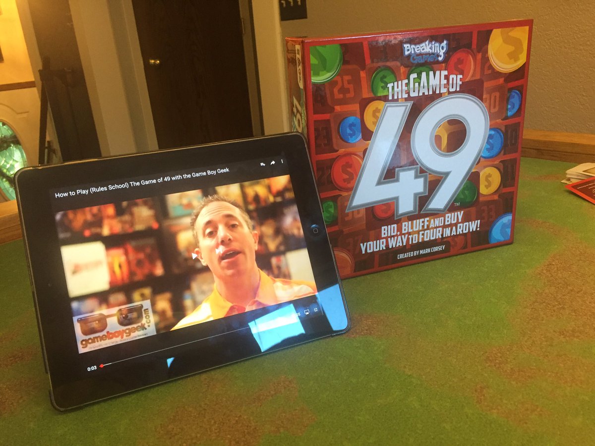 kimpek's tweet photo. #thegameof49 came of my shelf of shame. #rulesschool @TheGameBoyGeek Looks good on the Game Topper w family fun bidding auction economy game https://t.co/zk3e99IIoW