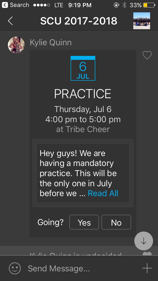 Maelea_guynes's tweet photo. It's official guys โค๏ธ #scucheer https://t.co/QJRyzqwwn7