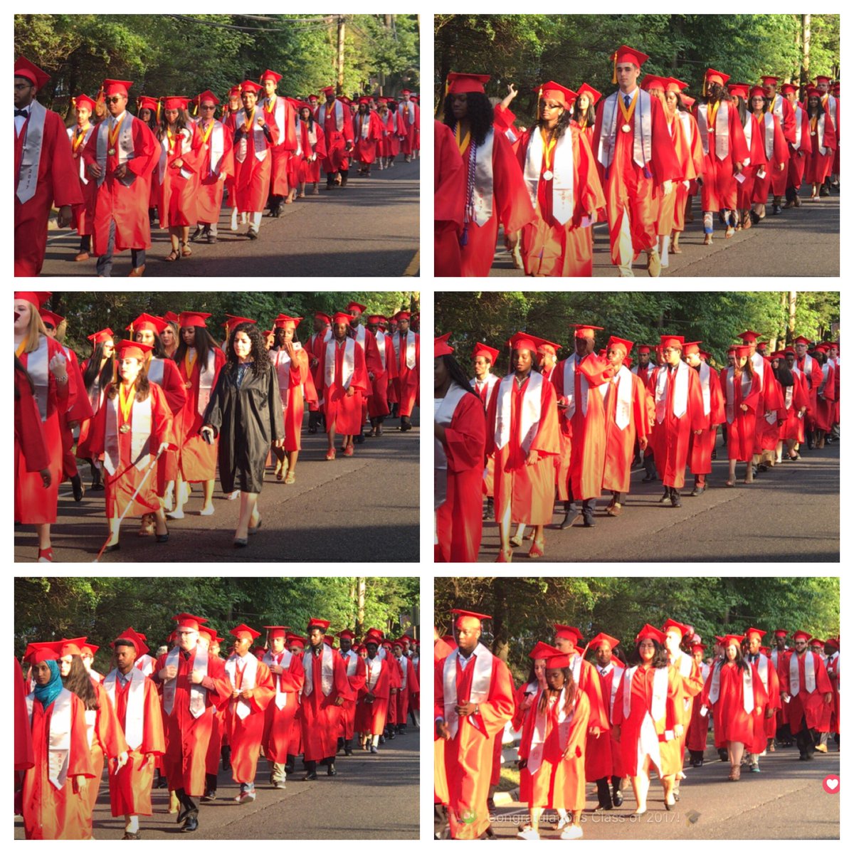 BloomfieldPulse's tweet photo. Some stills from tonight &amp; screenshots from Facebook live.  Congratulations @BHSCO17  🎓🐾🎓🐾🎓🐾
#BloomfieldNJ #BHSClassof2017 #itsreal https://t.co/JHWju952Lw