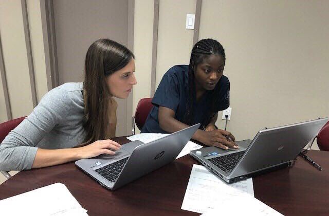 DFSMiami's tweet photo. We are so grateful to the @BacardiLimited volunteers for helping out clients with resumes and their job search #VetsforSuccess #bacardicares https://t.co/KXAqnRyK6C