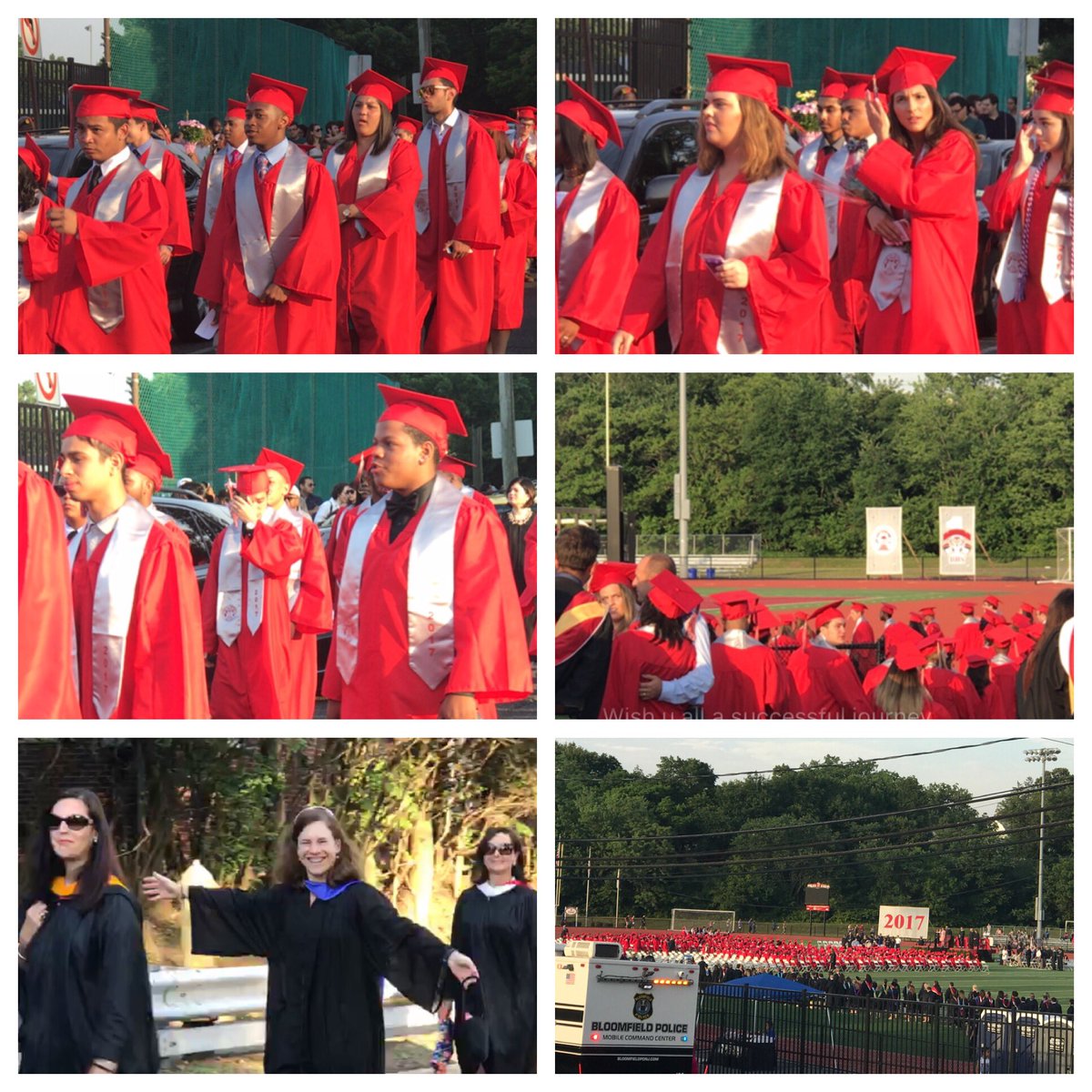 BloomfieldPulse's tweet photo. Some screenshots from Facebook live.  Congratulations @BHSCO17  🎓🐾🎓🐾🎓🐾
#BloomfieldNJ #BHSClassof2017 #itsreal https://t.co/v1Ok2S7Mzq