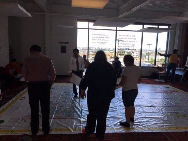 COGeogAlliance's tweet photo. The #ColoradoGiantMap took a visit to The Denver Public Library during their Plaza programming. https://t.co/WEH6LGIKeI