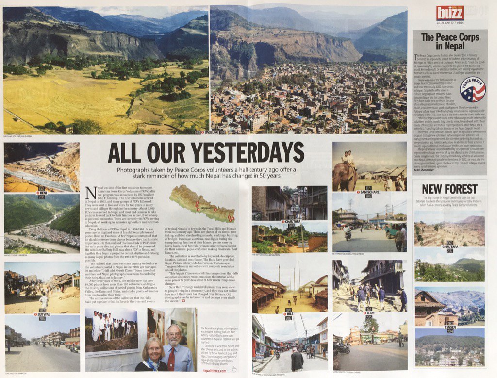 kundadixit's tweet photo. Compare #Nepal 50 years ago and today in photographs taken by @PeaceCorps volunteers
Friday's @nepalitimes https://t.co/D64uBzVcr2