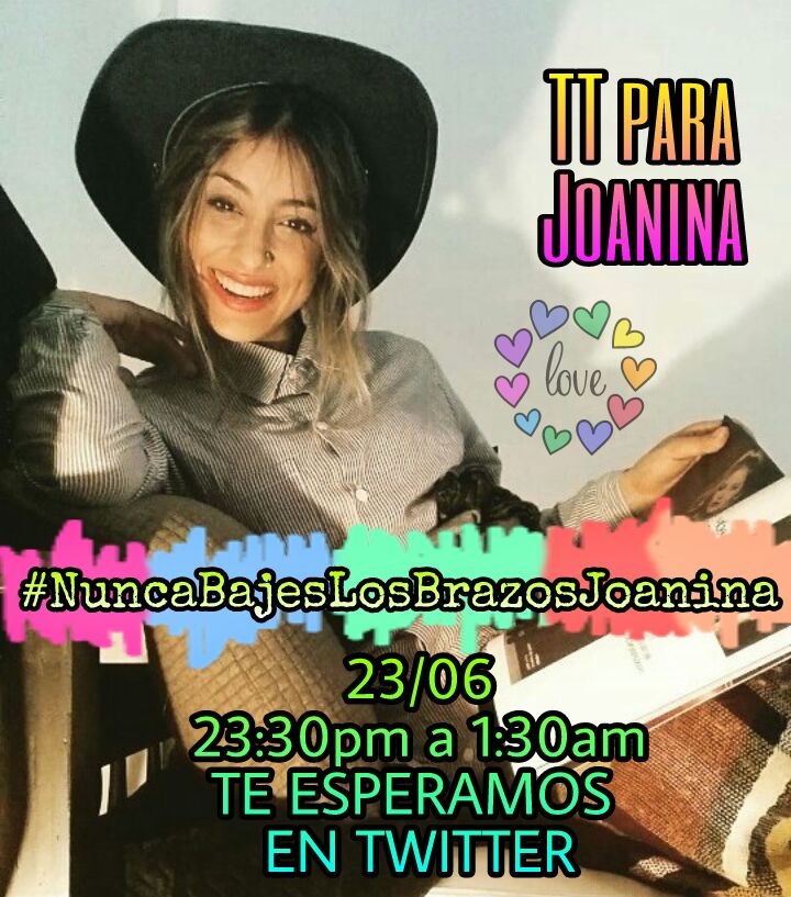 ValquiriosArgOf's tweet photo. MAÑANA TRENDING TOPIC PARA @joanina_ok LOS ESPERAMOS
#NuncaBajesLosBrazosJoanina https://t.co/ZDgrrJUPrY