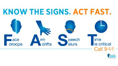 MayoClinic's tweet image. Do you know how to recognize a #stroke? Think F.A.S.T. mayocl.in/2rMSoTf