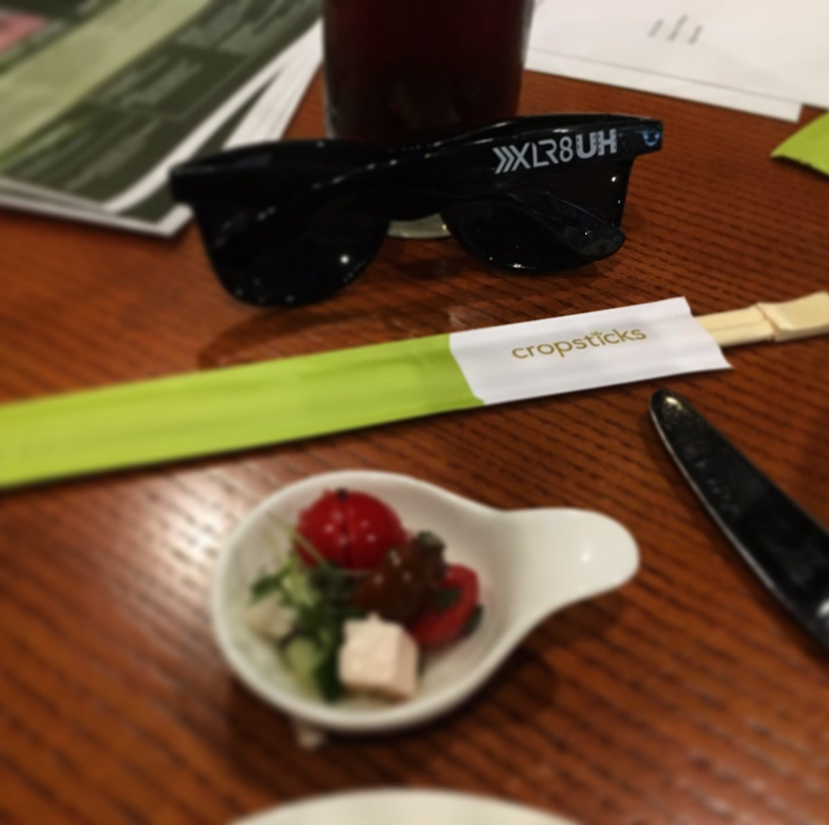 XLR8UH's tweet photo. Love seeing our #startups in the market! At @MWrestaurant for @ShidlerCollege annual mtg &amp; see @xlr8uh #startup @cropsticksco! #hawaii https://t.co/6ojpeNTTi7