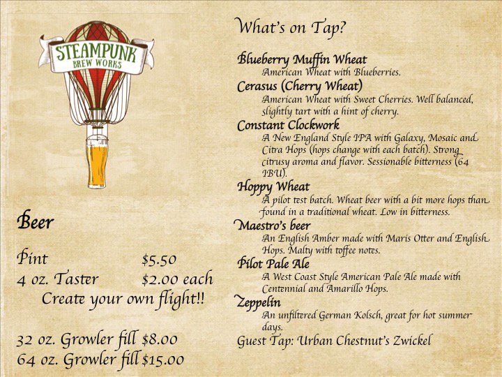 Steampunk Brew Works tweet media