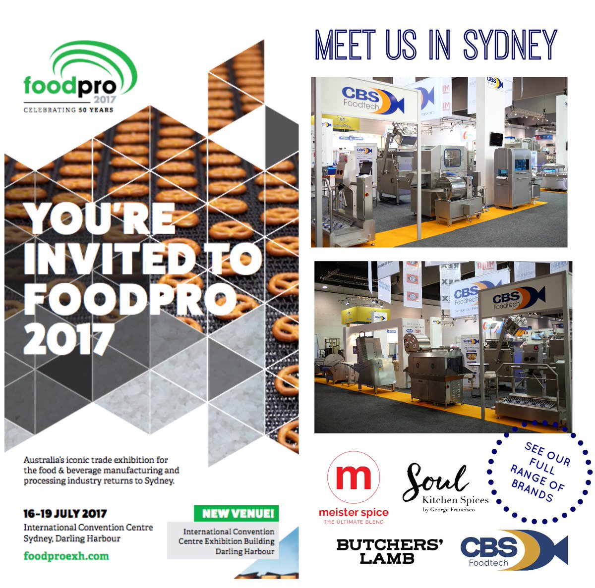 CBSFoodtech's tweet image. Meet us at FoodPro 2017! 
Click to get your complimentary entry ticket. #foodtech #events
bit.ly/2t0REyZ