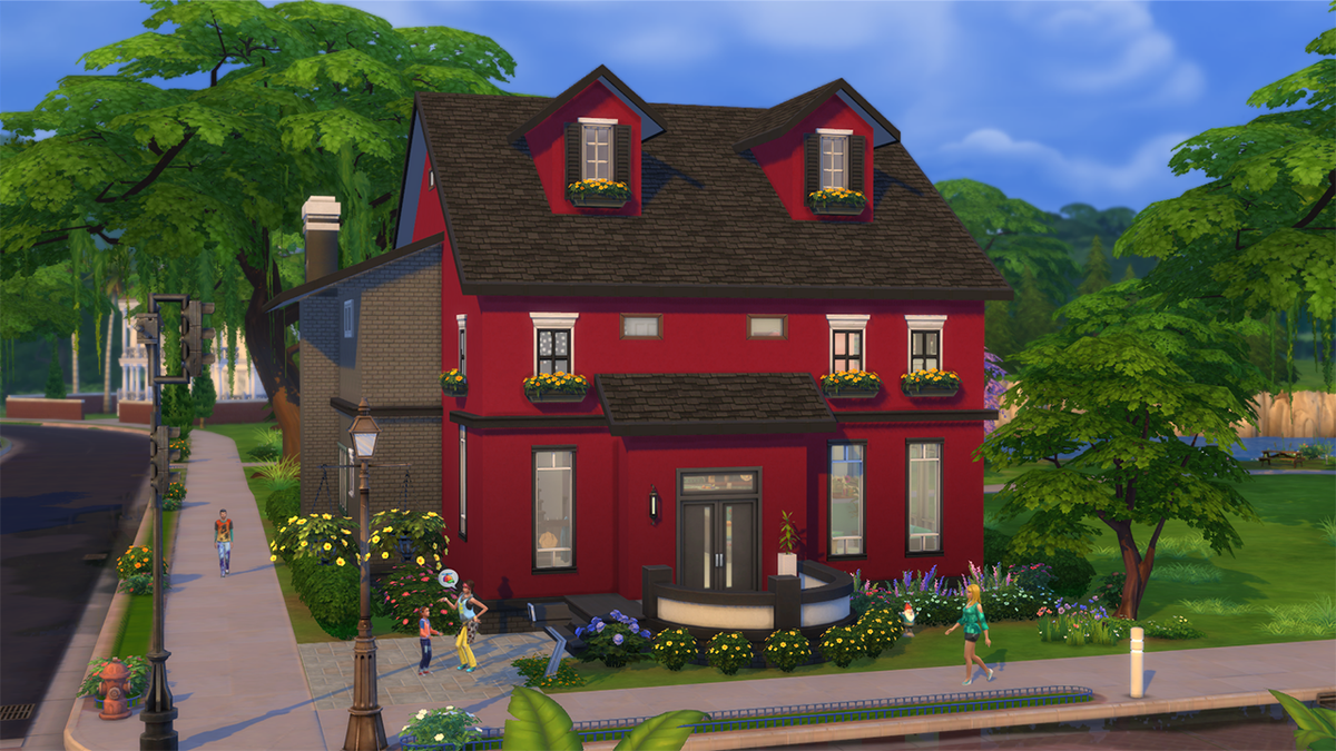 TheSims's tweet photo. Have you downloaded this beautiful family home from our #TS4Parenthood trailer yet? https://t.co/RT3j27Fsdt https://t.co/9H1UFXfVqk