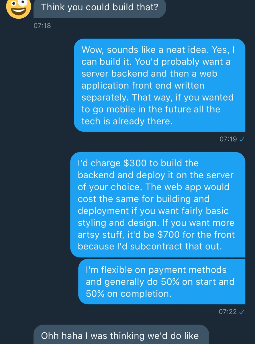 franklyrosalind's tweet image. lmao sorry friendaloo but if you want me to write you a couple thousand lines of code you get to profit from forever it's gonna cost you