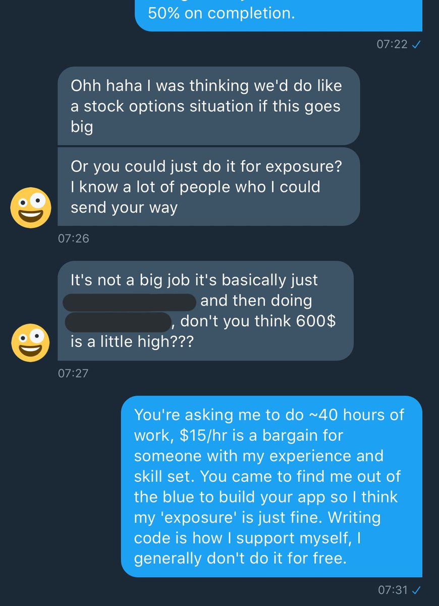 franklyrosalind's tweet image. lmao sorry friendaloo but if you want me to write you a couple thousand lines of code you get to profit from forever it's gonna cost you