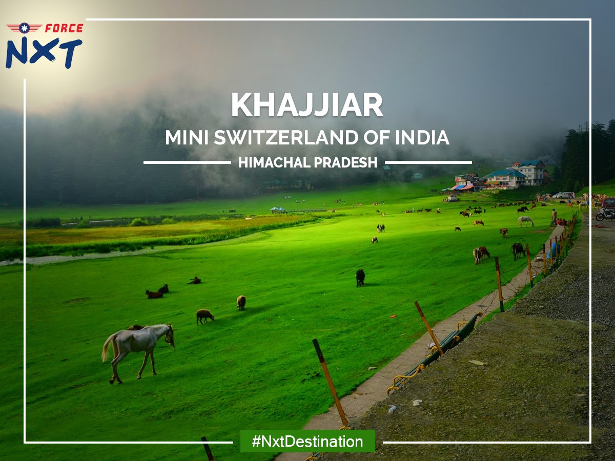 force_nxt's tweet photo. #ForceNXT #GoForNXT #NxtDestination #Travel #Khajjiar #HimachalPradesh #NaturalBeauty #MiniSwitzerlandOfIndia https://t.co/HlzITdb1ml