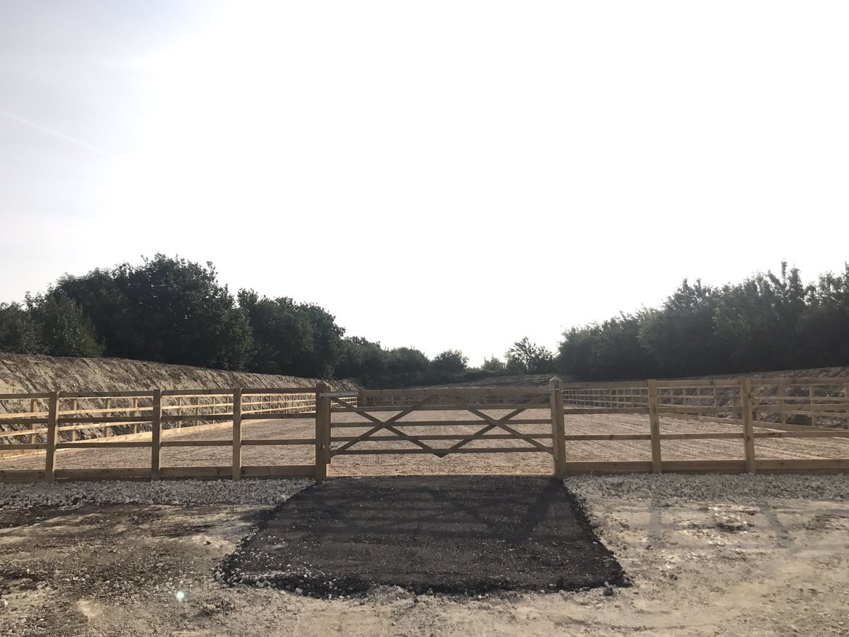 WPCequestrian's tweet photo. 60m x20m ménage complete. This is possibly one of my favourite builds to date. The high sided bankings give so much privacy. #equine #menage https://t.co/uYKbIq042W