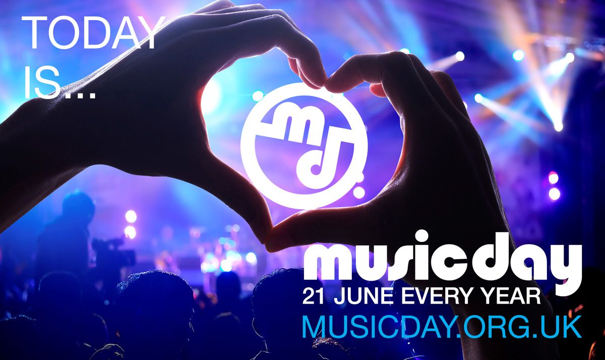 Happy #MusicDay2017!
This is a global celebration happening every year on 21 June.
Pump your stereo, sing out loud and get on down!