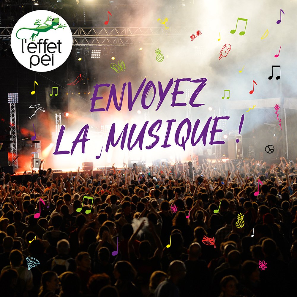 leffetpei's tweet photo. L’effet Péi vous souhaite une bonne Fête de la Musique et de très bons concerts ! #APRECIALI 🎤🎷🎸🎻🎺 https://t.co/58qL8TrsgO https://t.co/5xgWM0QMdh
