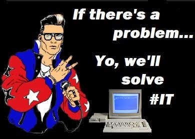 HandyBSolutions's tweet photo. If there's a #problem... Yo, we'll #solve #IT. #WednesdayWisdom #NerdLife https://t.co/YzUrd7XWOa