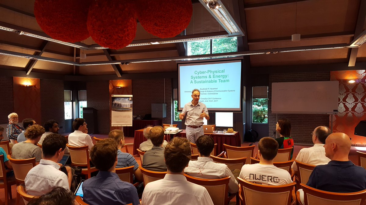 AIosup's tweet photo. Boudewijn Haverkort, Chairman of Commit2Data and Professor @UTwente, on cyber-physical systems. @COMMIT_nl #CompSys2017 https://t.co/Op8EvwimDO