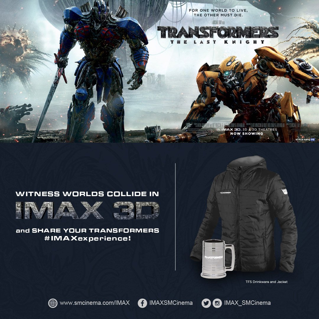 IMAX_SMCinema's tweet image. Tweet your #Transformers: The Last Knight IMAX experience with #TransfromersInIMAX &amp;amp; #IMAXexperience for a chance to WIN exclusive items!
