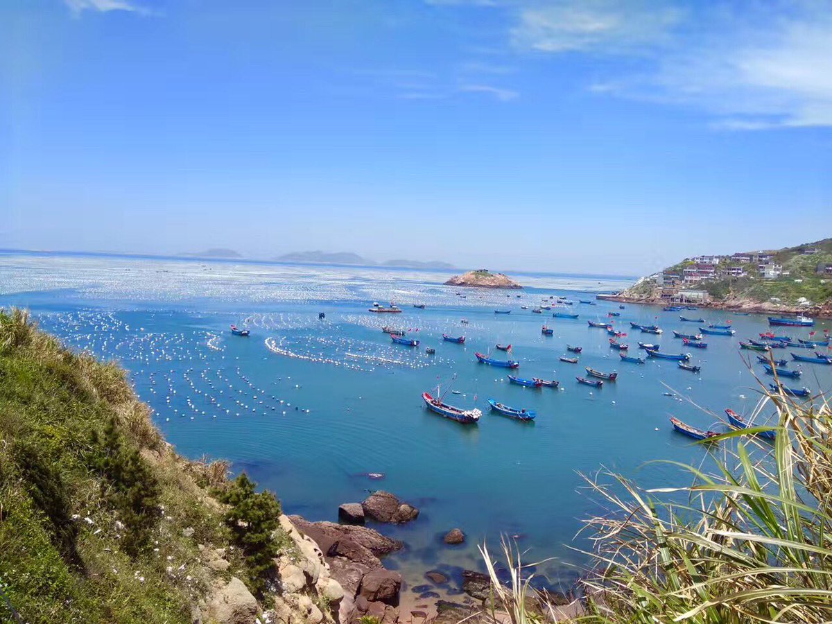 RongVivi's tweet photo. #China #Shanghai 
【海上日出��
早凉渐水冷寒心，海懒天闲绝啸音。
刹那火轮乘浪起，风翻揉碎满怀金。 https://t.co/KF0q4dj56w