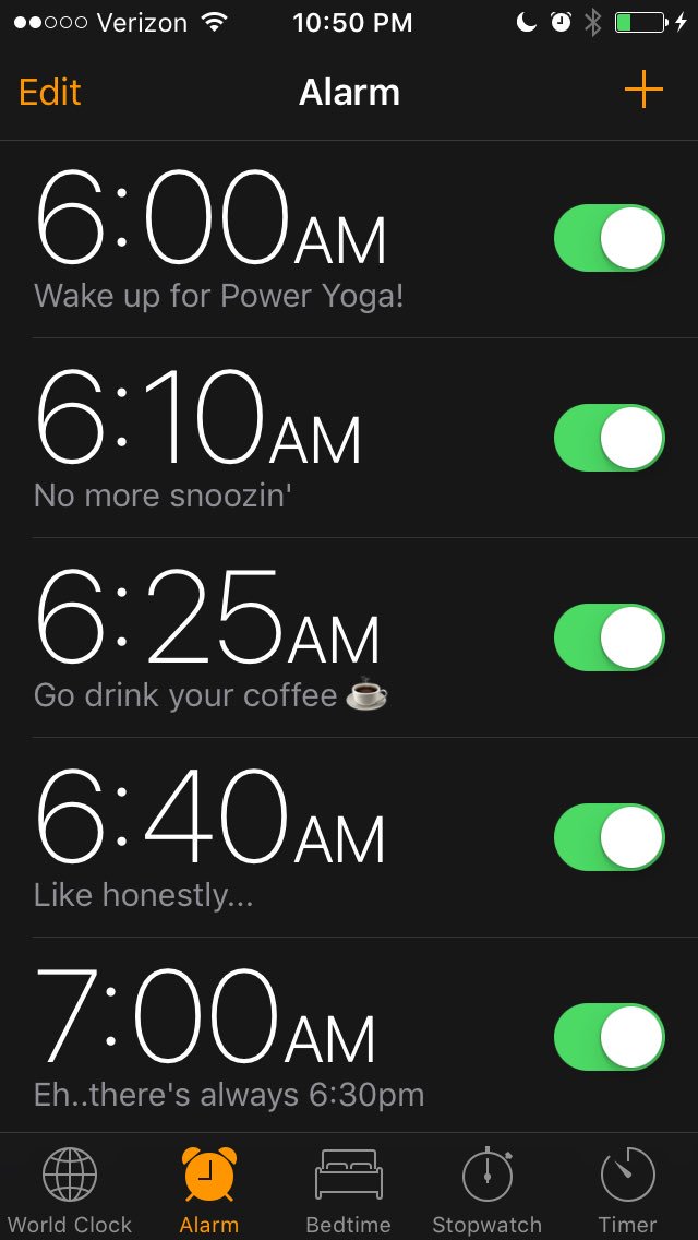Set your alarm to wake up bright and early to enjoy Power Yoga at 7am tomorrow! If not, there is a 6:30pm class you can attend 😉
