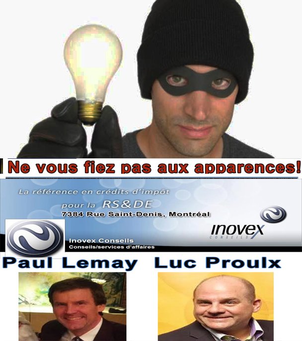 Infoverite2008's tweet photo. How inventor paul b Lemay and luc Proulx inovex conseils advice he scammed he made their fortune with dirty money https://t.co/rcgTJs8hCh