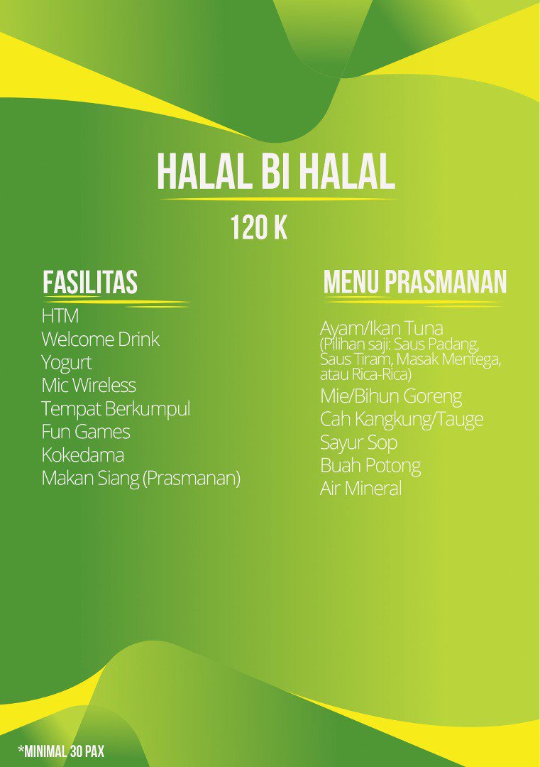 Special Package lebaran siap melengkapi liburan dan silahturrahmi mu, Sahabat pastikan tidak melewatkan paket ini ya