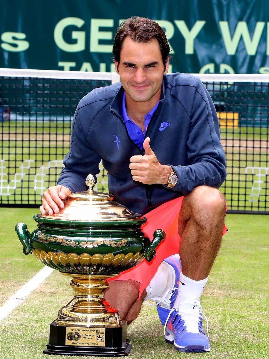KishoreRF's tweet photo. @rogerfederer @ATPWorldTour And 2 years ago on this day.. #RF86 #Champion #Halle #Federer https://t.co/vWRdiXnonG