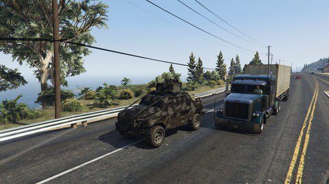 GhostIndestries's tweet photo. Moving Arms across the state in a semi truck protected by an armored insurgent with a 50 cal. Couldn't get more American #GhostInc https://t.co/U60IKa0gIA