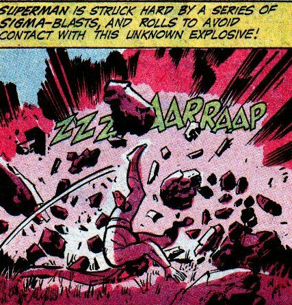 Intergang_'s tweet photo. As the @Intergang_ Sigma blasts hit #Superman,it blasts him all the way to the ground. #Superman is down but definitely not out. https://t.co/M1zFyyhg6p