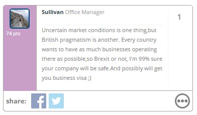 goalchieve's tweet photo. What does #brexit mean for UK based startups? Probably not much
https://t.co/JpEl4ETiDf
#startup #pragmatism #ltd https://t.co/eMBVd9BK6e