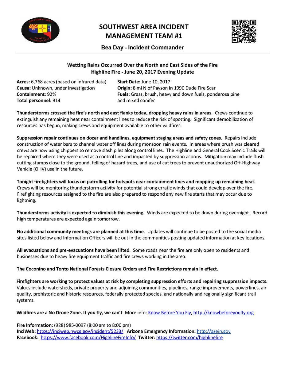 HighlineFire's tweet image. #HighlineFIre June 20 Evening Update, downloadable version available here goo.gl/djDv5F