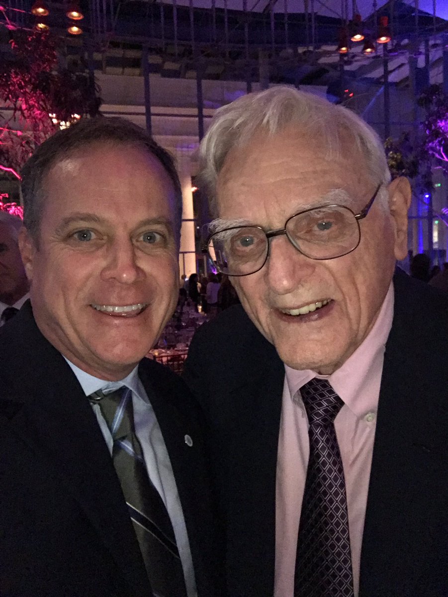 JohnDSchaaf's tweet photo. A career highlight for me ... meeting the 94 year old inventor of the li-ion battery, Dr. John Goodenough! https://t.co/vwWNWK7bf7