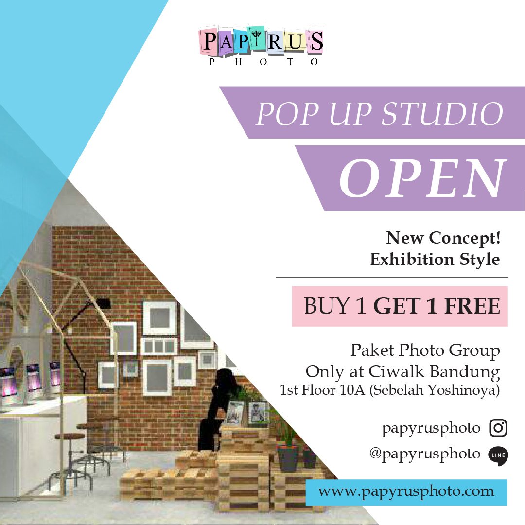 ayo datang rame rame untuk foto grup di papyrus photo ciwalk dapat kan promonya!