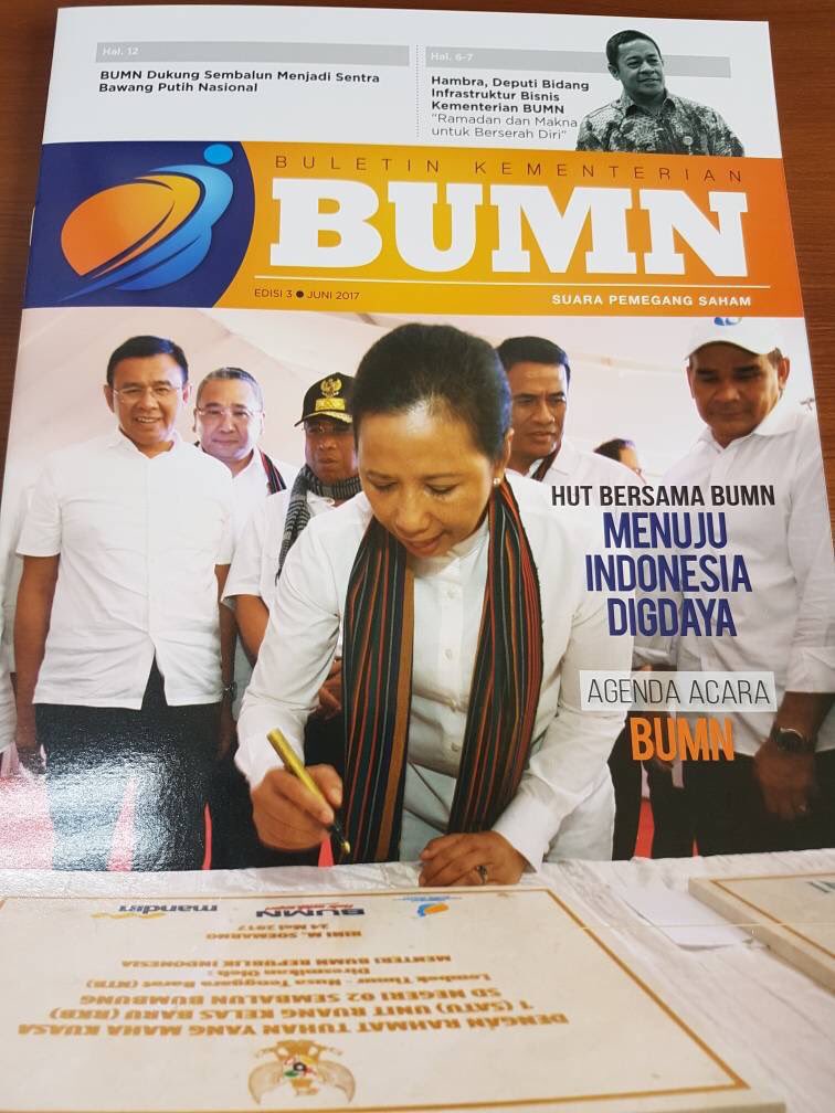 A_Sugiarto2015's tweet photo. #BUMNHadirUntukNegeri
Kartu BUMN &amp; InPon Berkah Ramadhan di Majalah Buletin KBUMN.Karya kebersamaan BUMN buat karyawan BUMN.Selamat mudik🇮🇩 https://t.co/akIIVyMKN9