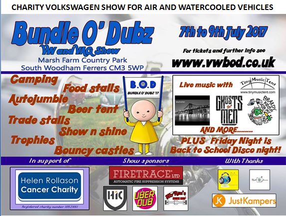 InfoDubz's tweet photo. Please RT Web booking closes this Friday @Type1OwnersClub @VWCamperMag @Darksidedubs16 @Type2Detectives @HertsVWClub @WUBSDUBS @Megabug_vw https://t.co/5NJzizK47b