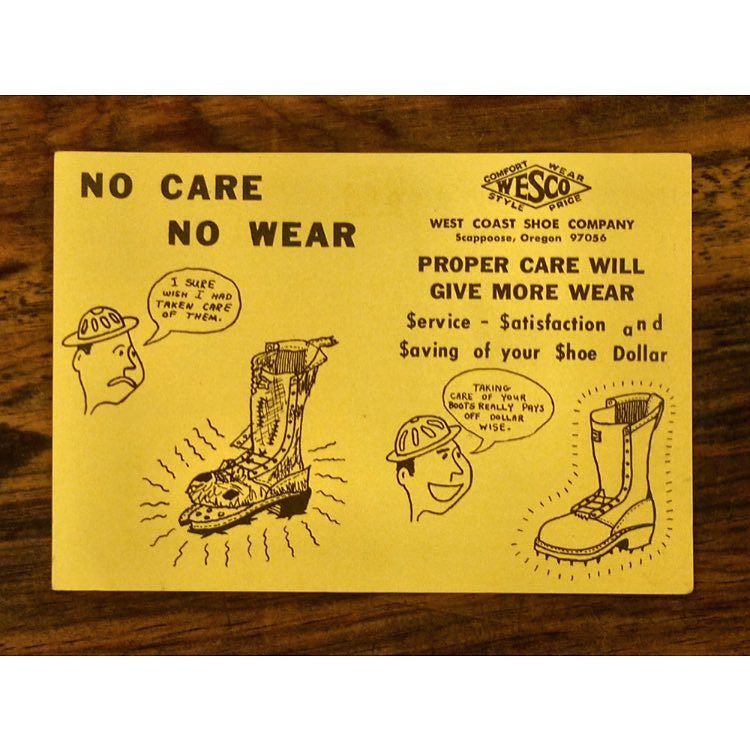 wesco_setagaya's tweet photo. PROPER CARE WILL GIVE MORE WEAR💪🏼
です。
"ちゃんとケアしときゃ良かった😩"って言ってます、左のお兄さん。
#wesco #wescoboots #wescosetagaya #madeinor… https://t.co/zXRWG9UD30 https://t.co/ubVKZblTLO