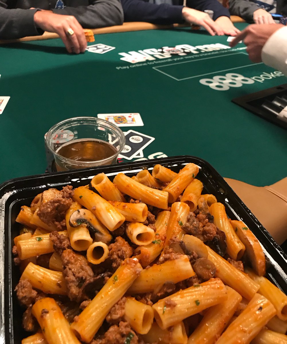 maxpescatori's tweet photo. I know @RomaDeliCafe cannot bring you pasta at the @WSOP, but you are free to go pick it up!!! mushroom sausage ragù is the nuts 😍 https://t.co/oXFLLWGQbR