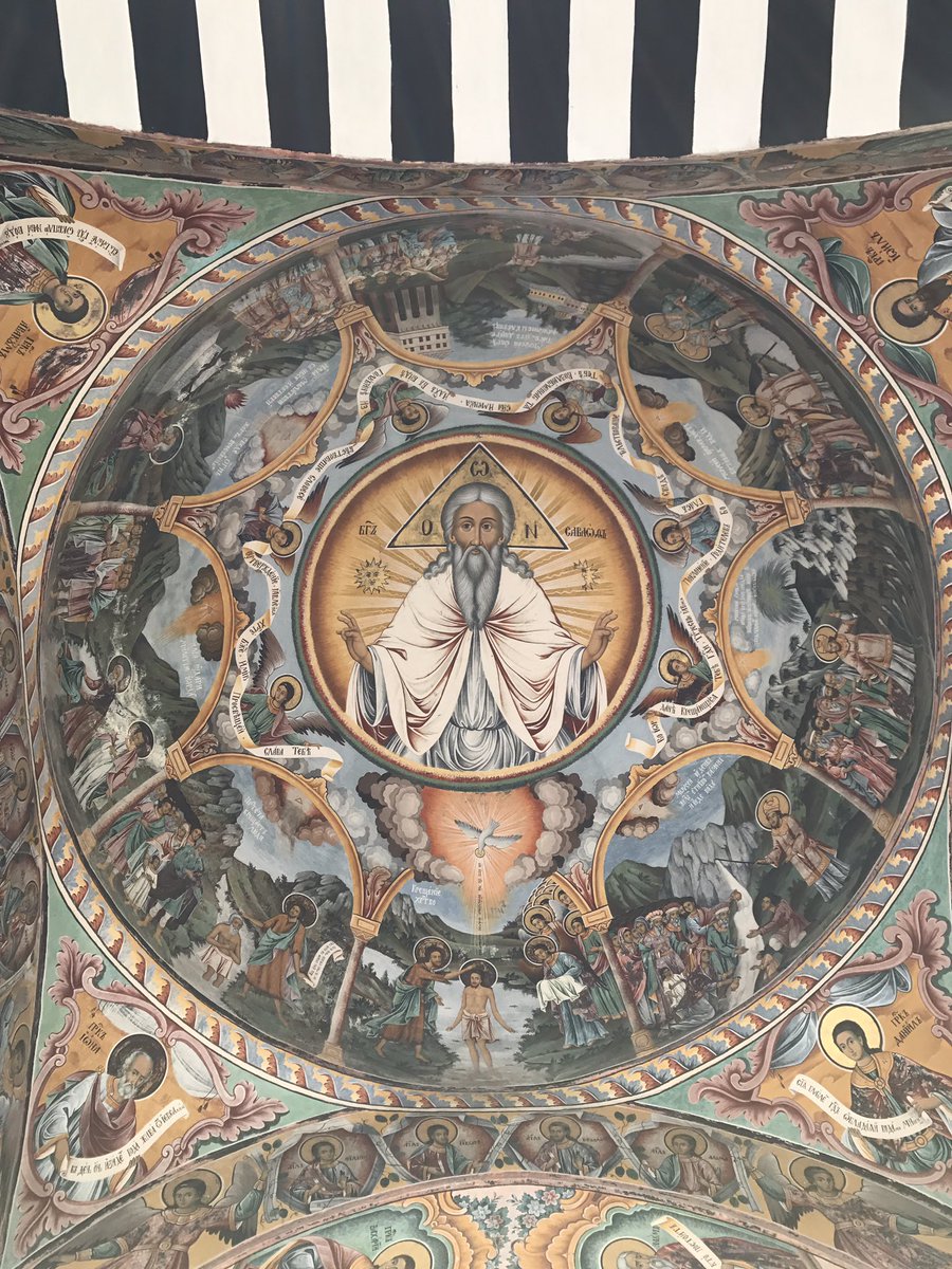 KeepExploringEd's tweet photo. #Rila #Monastery #UNESCO #World #Heritage #Site-a must see when visiting #Bulgaria. Varied & intricate #frescos & #paintings. #ExploringEd https://t.co/1nPIO3X7Ue