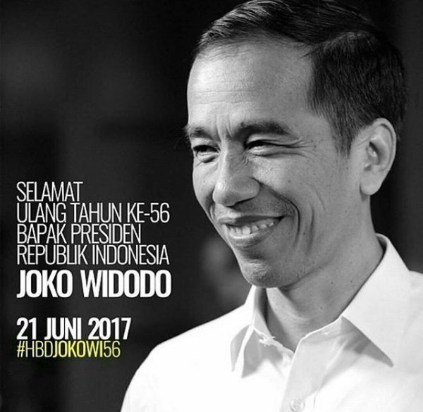 Happy birthday...!!! Mr.Joko Widodo the President of Indonesia...May God bless you always... 