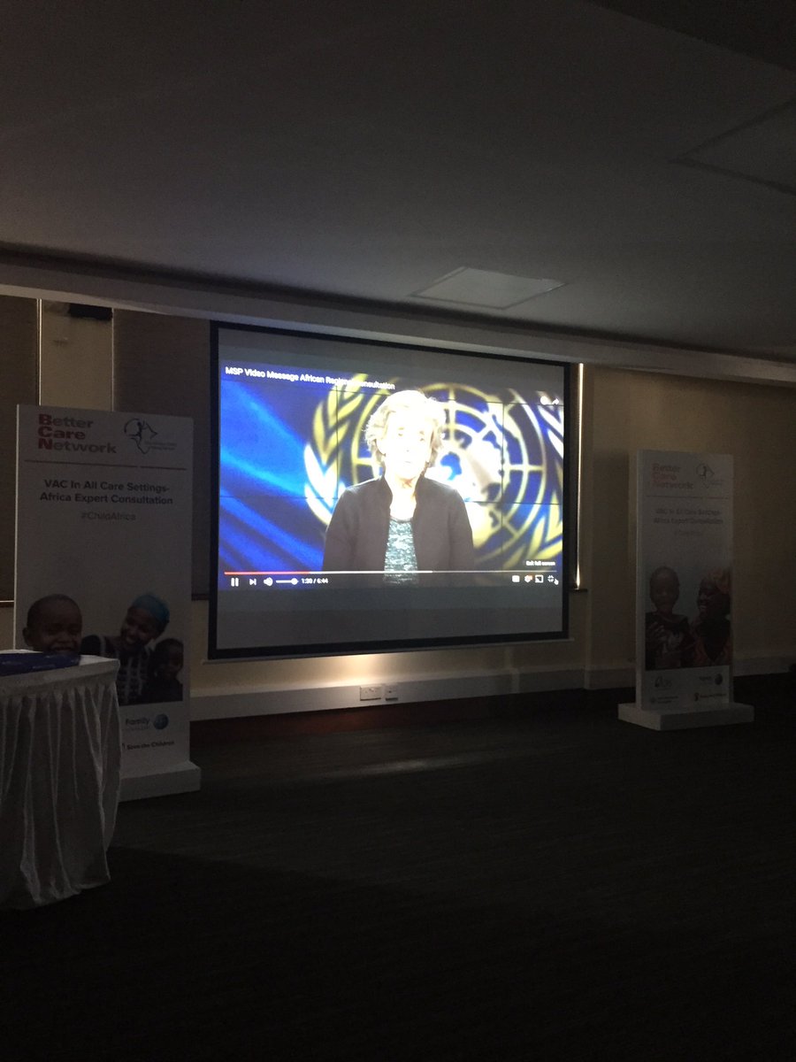 Maria Santos Pais SRSG for VAC. Violence against children in care settings: "A conspiracy of silence" #ChildAfrica