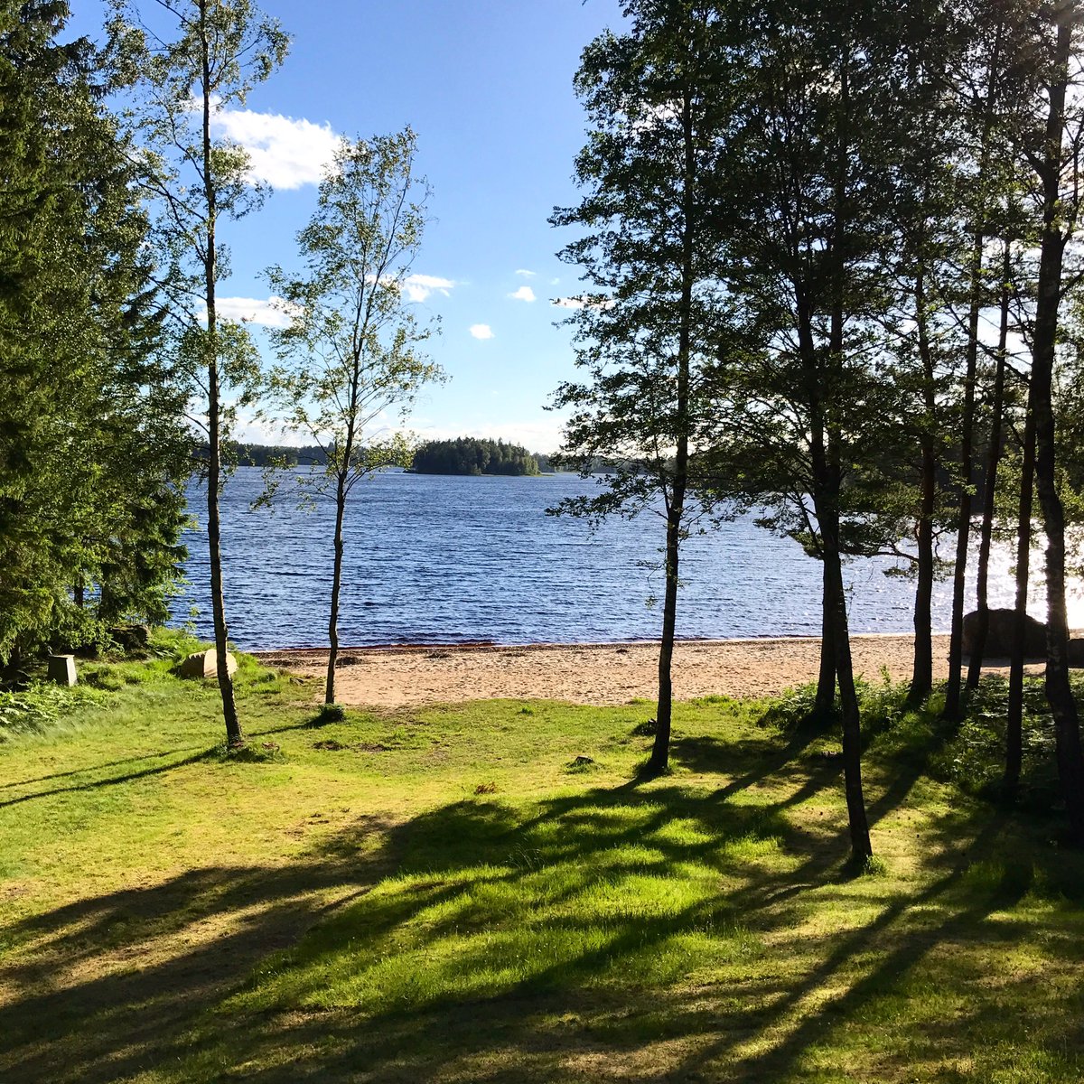 Waking up to this☀️ #sweden #camping #summer