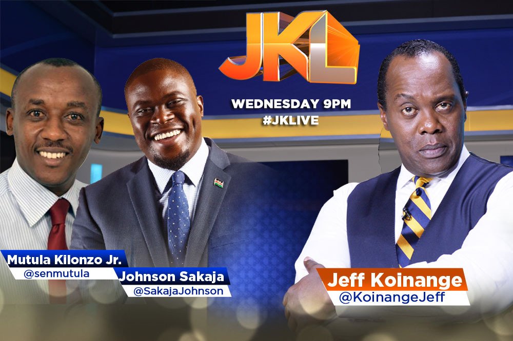 citizentvkenya's tweet photo. @SenMutula &amp; @SakajaJohnson are on the bench tonight... Tune in to #JKLive from 9pm tonight w/ @KoinangeJeff https://t.co/BZVF4xcTP5