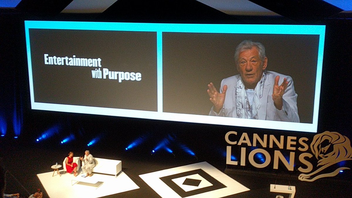 svcaut's tweet photo. Ian McKellen about coming out #goosebumps #wateenheld #canneslions https://t.co/P7FwCfOALj