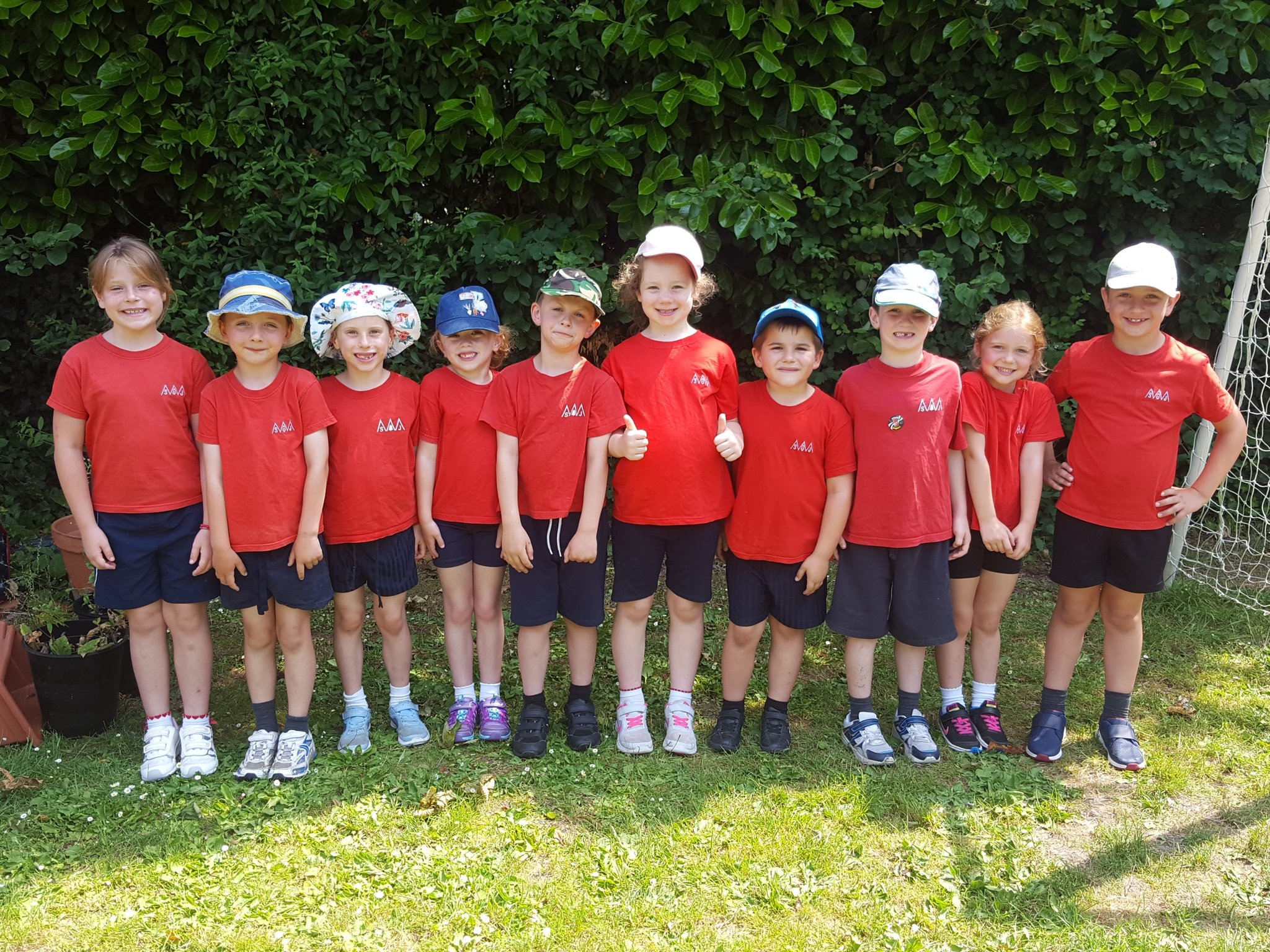 Sherborne St John on Twitter "KS1 Scatterball team ready for their