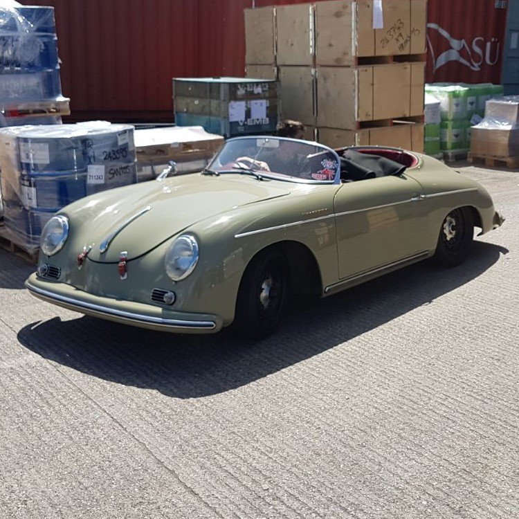 ForestFreight's tweet photo. Another #ClassicCar - Porsche 356 Speedster! - #Porsche #container #warehousing #logistics #forestfreight https://t.co/5h6GukBhQn