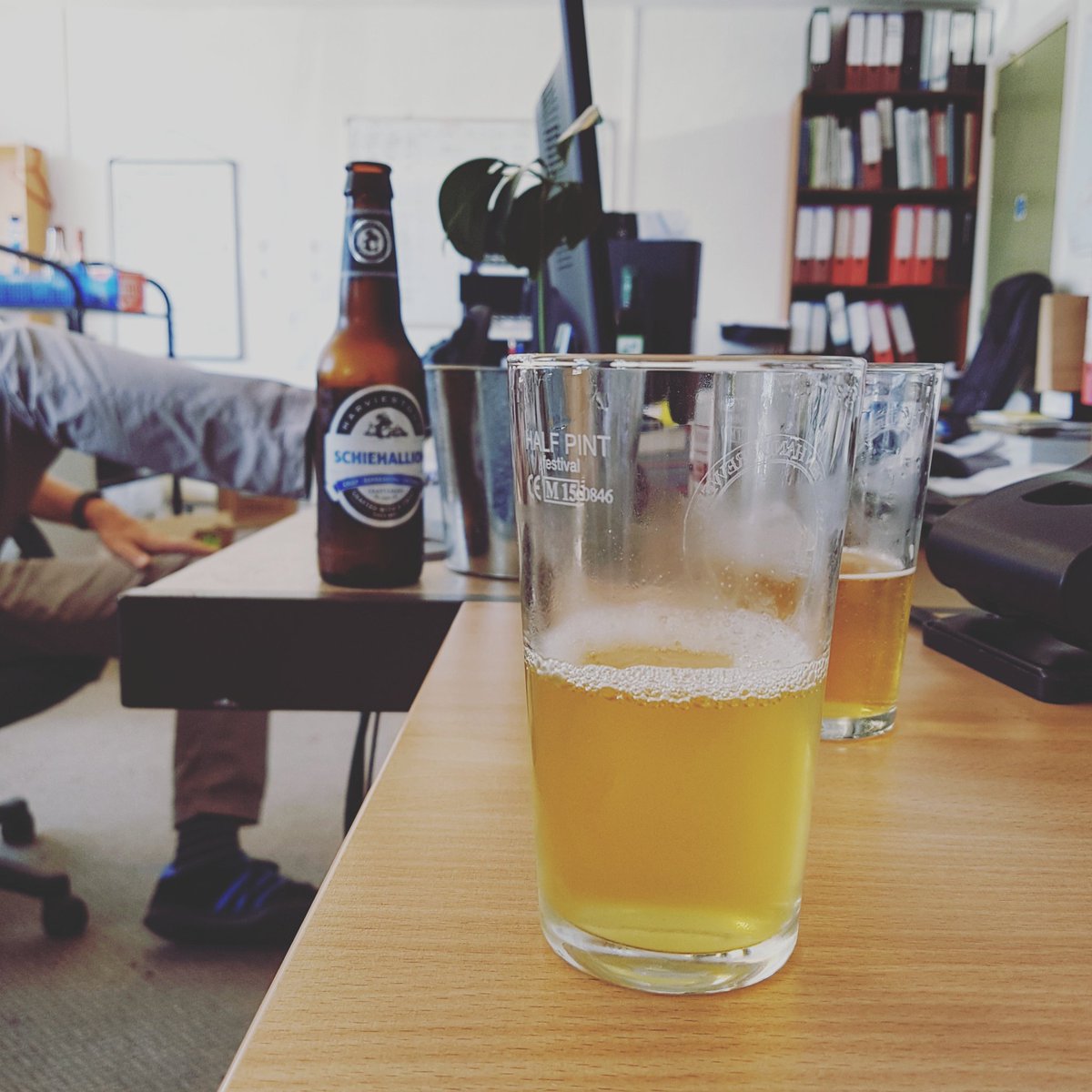 We're working hard to ensure our beers are fresh and up to date.Today we're checking that our new lager is getting there...