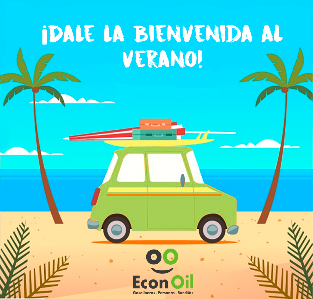 Econoil's tweet photo. ¡Ya está aquí! ¿Qué planes tienes? 😁🚗🌞 #Verano https://t.co/XQlC0P4bfo