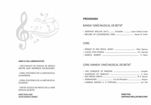 UMBetxi's tweet photo. Diumenge 25 |11:30h| Auditori i Palau de congressos de Castelló, Concert simfònic de la @UMBetxi amb la col·laboració de diversos cors. https://t.co/aODQLAShve